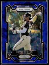 2024 Panini Prizm #59 Homer Bush Jr. Blue Ice Prizms