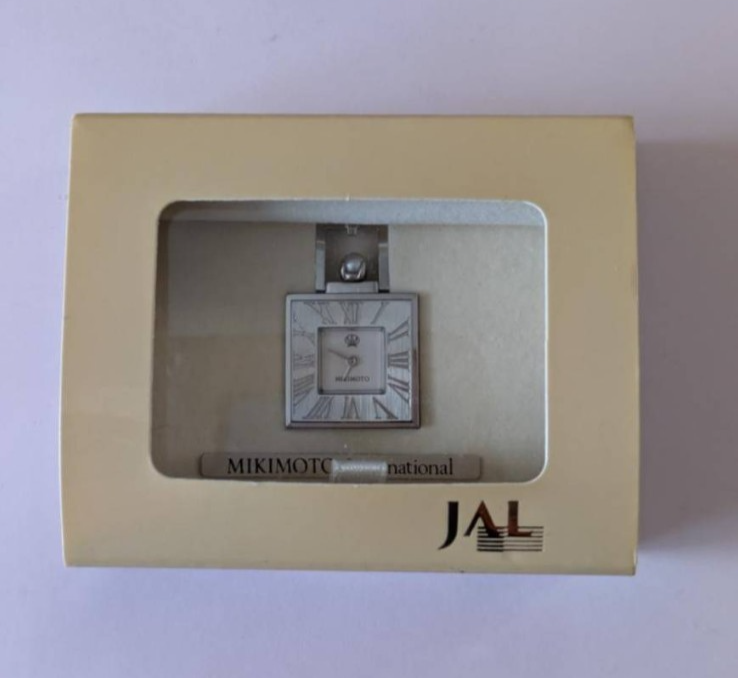 MIKIMOTO Necklace Pendant Watch JAL Limited Quartz Signed MIKIMOTO Necklace Pendant Watch JAL Limited Quartz Signed
