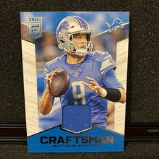 2019 Elite Craftsman Matthew Stafford Jersey Patch Lions XQ