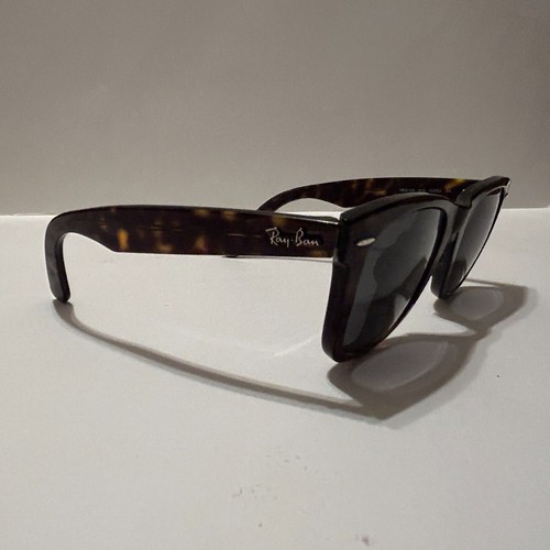 Vtg Ray-Ban WAYFARER 2140 902 50 22 Frames Only Brown Tortoise Italy - Picture 4 of 10