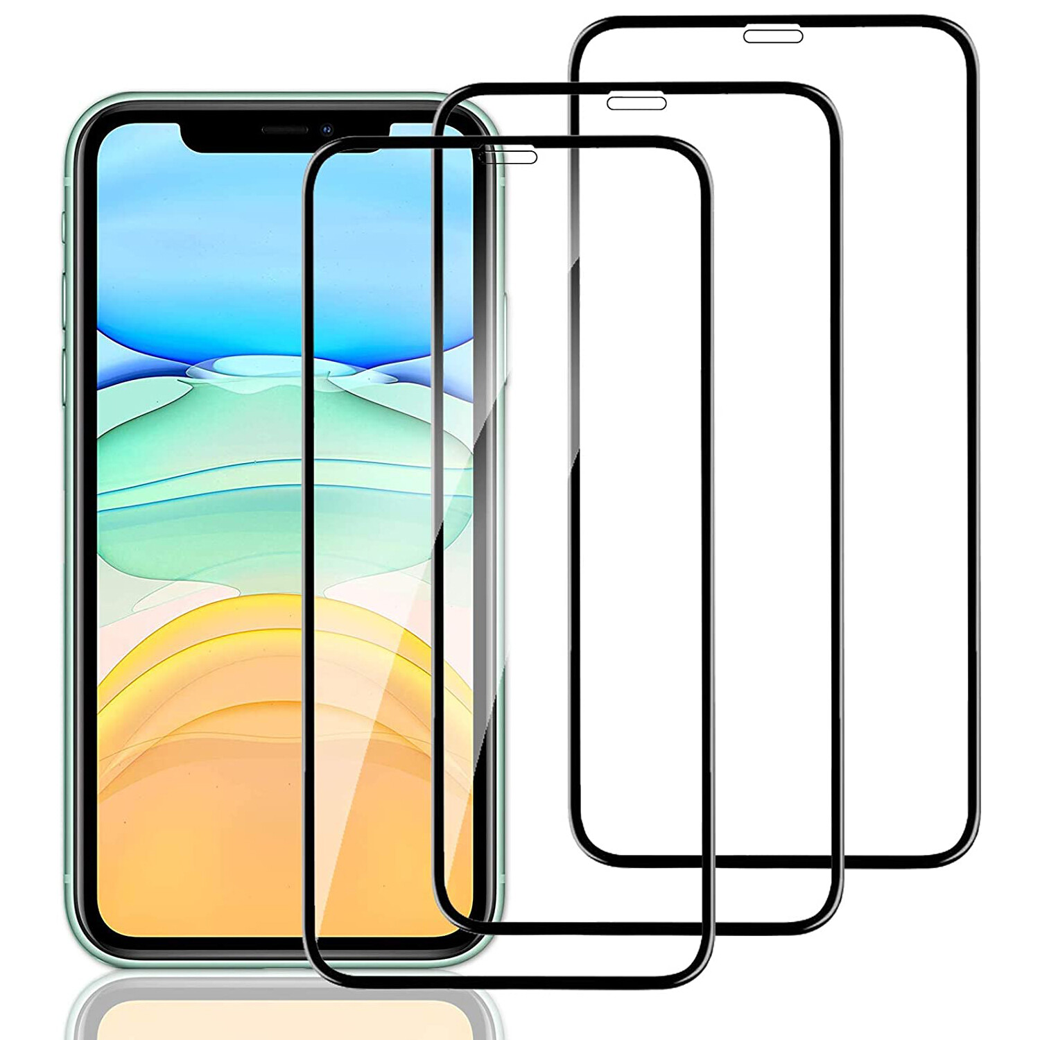 3-Pack For iPhone 14 13 12 11 Pro XR XS X 7+ 8 Tempered GLASS Screen Protector - Picture 8 of 21