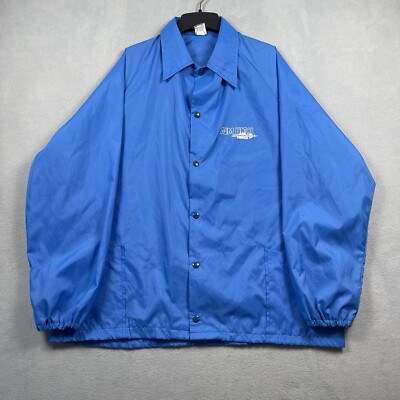 Vintage Air Force Jacket Men s XL Blue Windbreaker Windjammer 80s AIM High USA