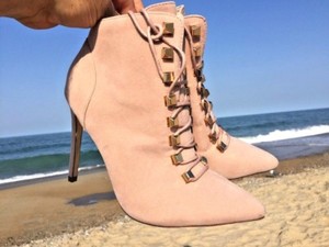 Liliana para J Crew De Salón Zapatos de taco alto Sexy Rosa y botas de oro mujer  zapatos talla 7 👠 | eBay