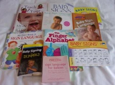 HUGE set of 11 Baby Sign Language books/cards