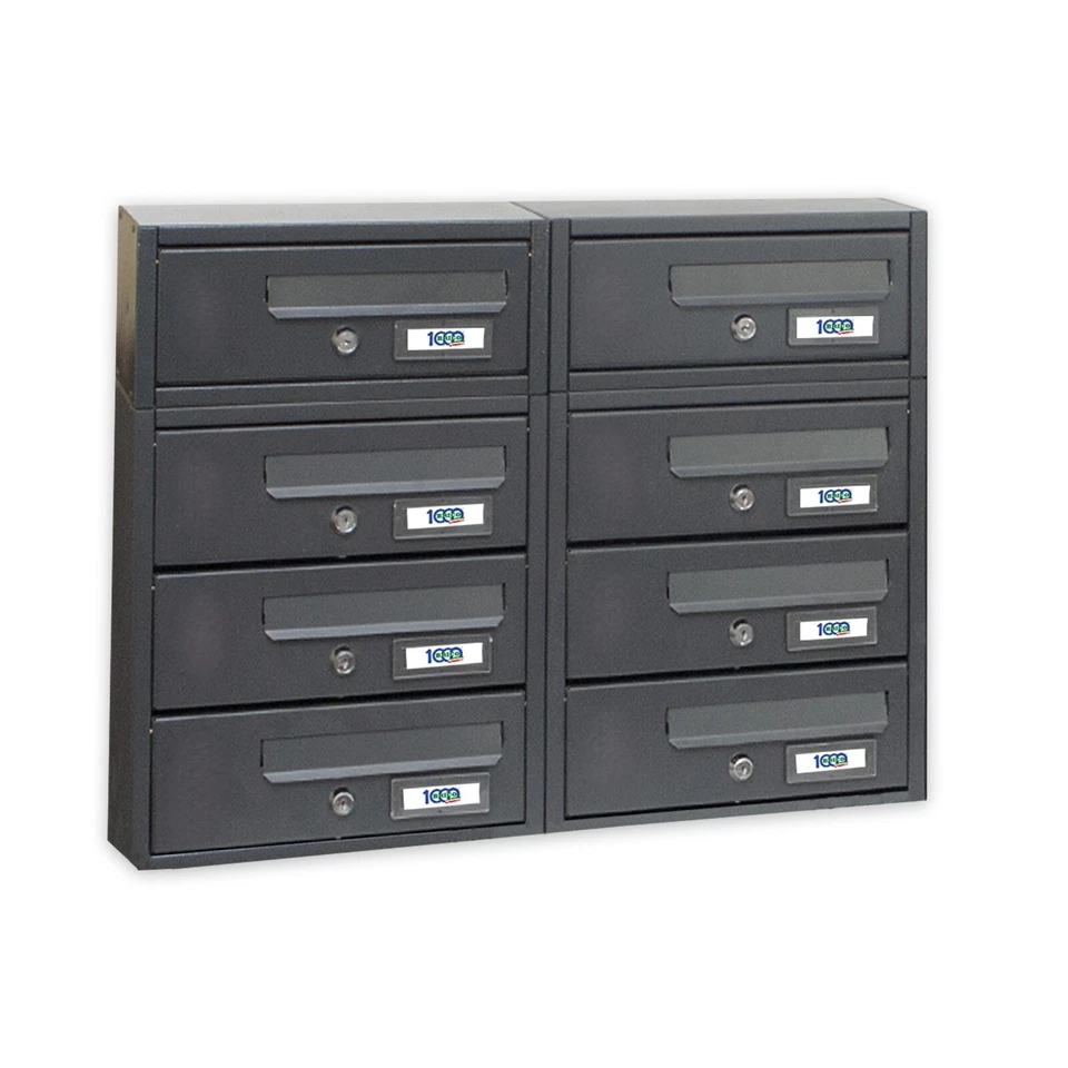 Cassetta Postale Condominiale a 8 Posti - Modello Modular - Immagine 3 di 4