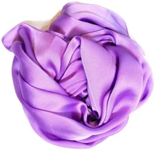 Silk Feel Solid Color Scarves for Women Light Purple