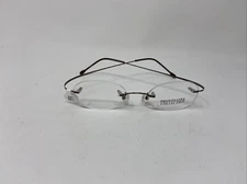 PRONTO LINE COLLECTION EYEWEAR PRL-16 46/20/135 BROWN RIMLESS EYEGLASSES P111