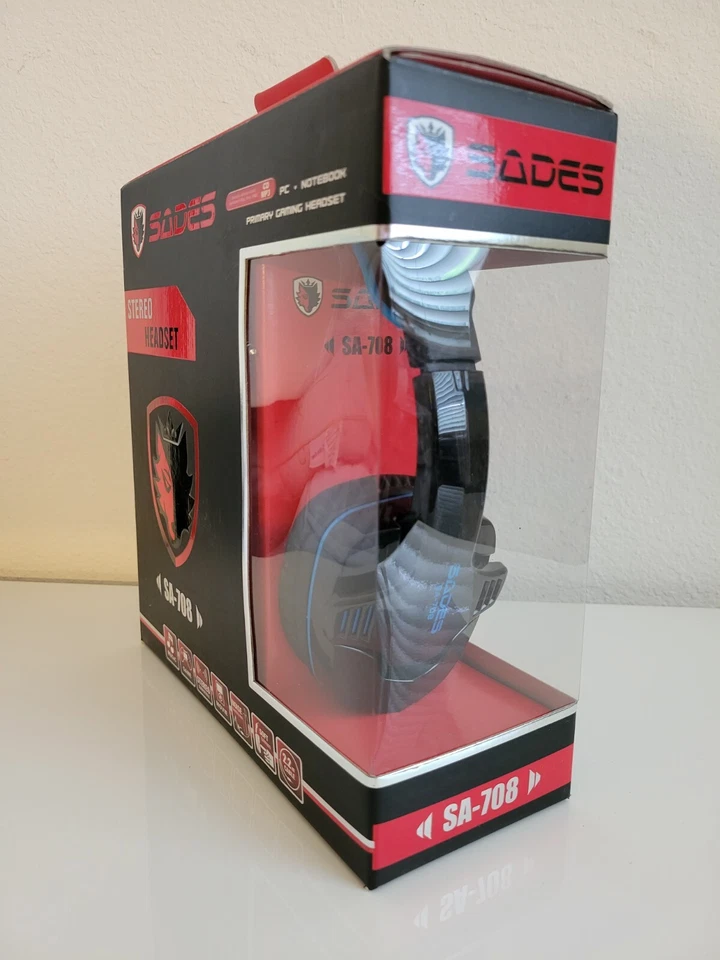 SADES SA708GT Stereo Gaming Headset, 3.5mm lnterface with Microphone, Suitable - Image 2 of 4