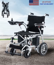  Dual Motor Foldable Electric Power Mobility Wheelchair All Terrain Wheel Chair