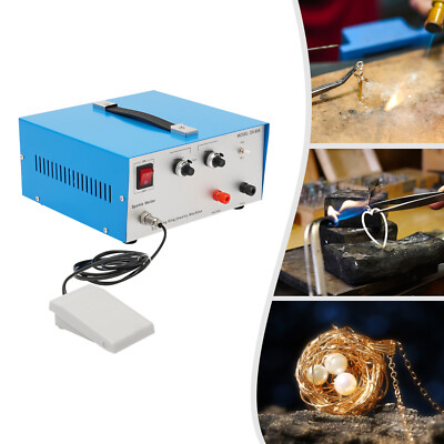 600W 80A Pulse Spot Welder Jewelry Welding Machine Tool for Gold Silver Platinum