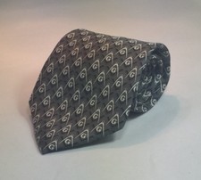 Masonic Square Compasses Silk Necktie - Gray MSCNT-S-GR