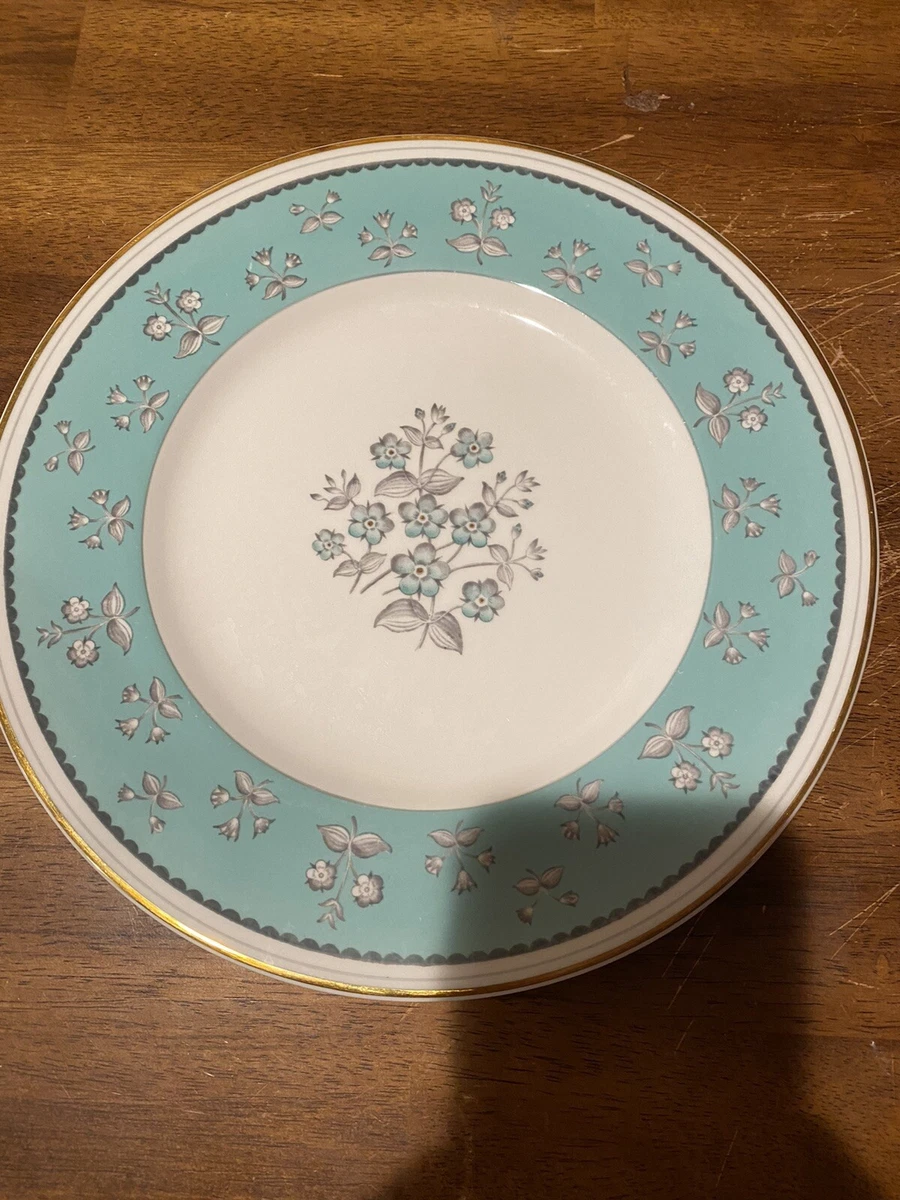 Vintage Wedgwood PIMPERNEL BLUE GREEN Dinner Plate EC eBay