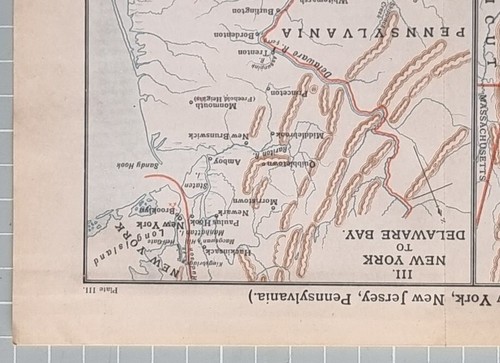 CARTE/PLAN DE BATAILLE LAC CHAMPLAIN À BAIE DELAWARE NEW YORK PENNSYLVANIA ALBANY - Photo 2/6