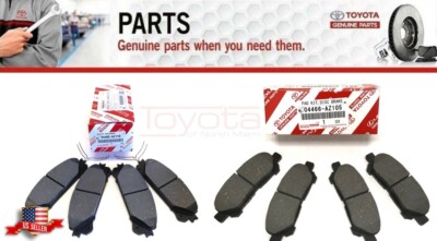 OEM Toyota Highlander 2007-2016 Front 04465-AZ319 & Rear 04466-AZ305 Break Pads