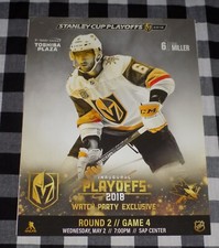 Colin Miller Signed Vegas Golden Knights 8x10 Season 1 Watch Party Poster