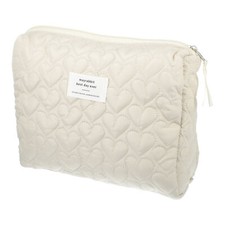 1 Pc Women Portable Heart Makeup Bag for Vacation Camping Wedding Gym Travel