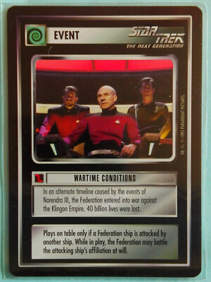 Star Trek CCG - Event: Wartime Conditions (rare)