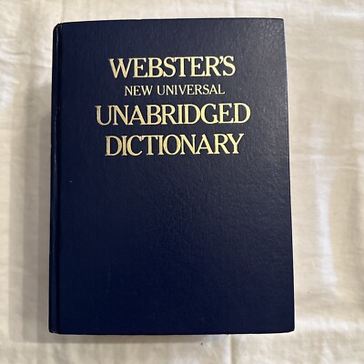 Websters New Universal Unabridged Dictionary Deluxe 2nd Ed. 1979 HC Blue