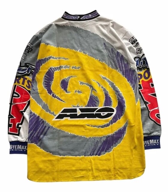 90s AXO SPORT アクソースポーツ モトクロスシャツ XL Vintage AXO Sport Racing Shirt 90s Motocross Jersey
