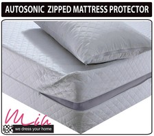 Zipped Mattress Protector Cover Anti Bed Bug Total Encasement Double & King Size