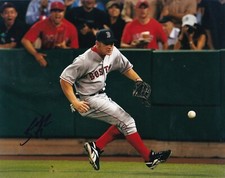 BRANDON MOSS   BOSTON RED SOX    ACTION SIGNED 8x10