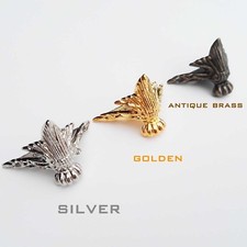 4pcs Jewelry Chest Gift Box Wood Case Decorative Feet Leg Corner Protector Guard