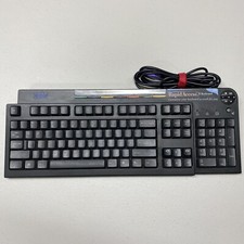Vintage IBM PC QWERTY Keyboard Model KB-9930 Rapid Access PS/2 Black