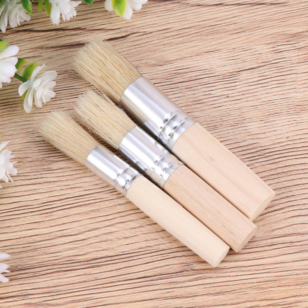 3 Pcs dry brush stencil paint Art Crafts Paint Brushes Paint