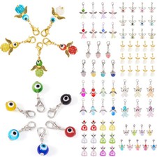 1Set Angel Pendant Dangel Decorations Clip-on Charms with Lobster Clasp Findings