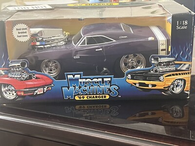 1:18 scale model metal cars 69 Dodge charger | eBay
