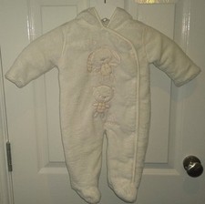 Baby White Winter All in One Suit - Age 3/6 Months - Unisex