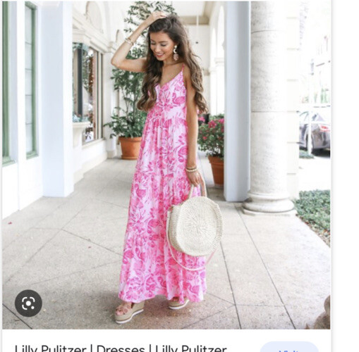 Lilly Pulitzer Melody Maxi Dress Coral Reef Tint Flamingle | eBay