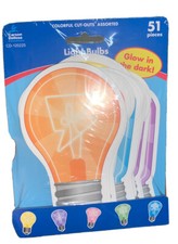 Colorful Cutouts Light Bulbs Asst Designs Carson Dellosa CD-120225-SHIPS N 24 HR
