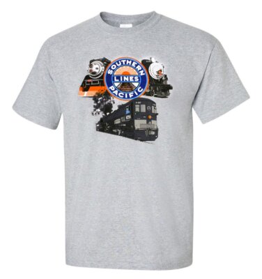 SP Triple Header Authentic Railroad T-Shirt Tee Shirt [106]