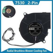 Silent 7530 Radial Brushless Blower Cooling Fan DC 5V 12V 24V For Printer 2-Pin