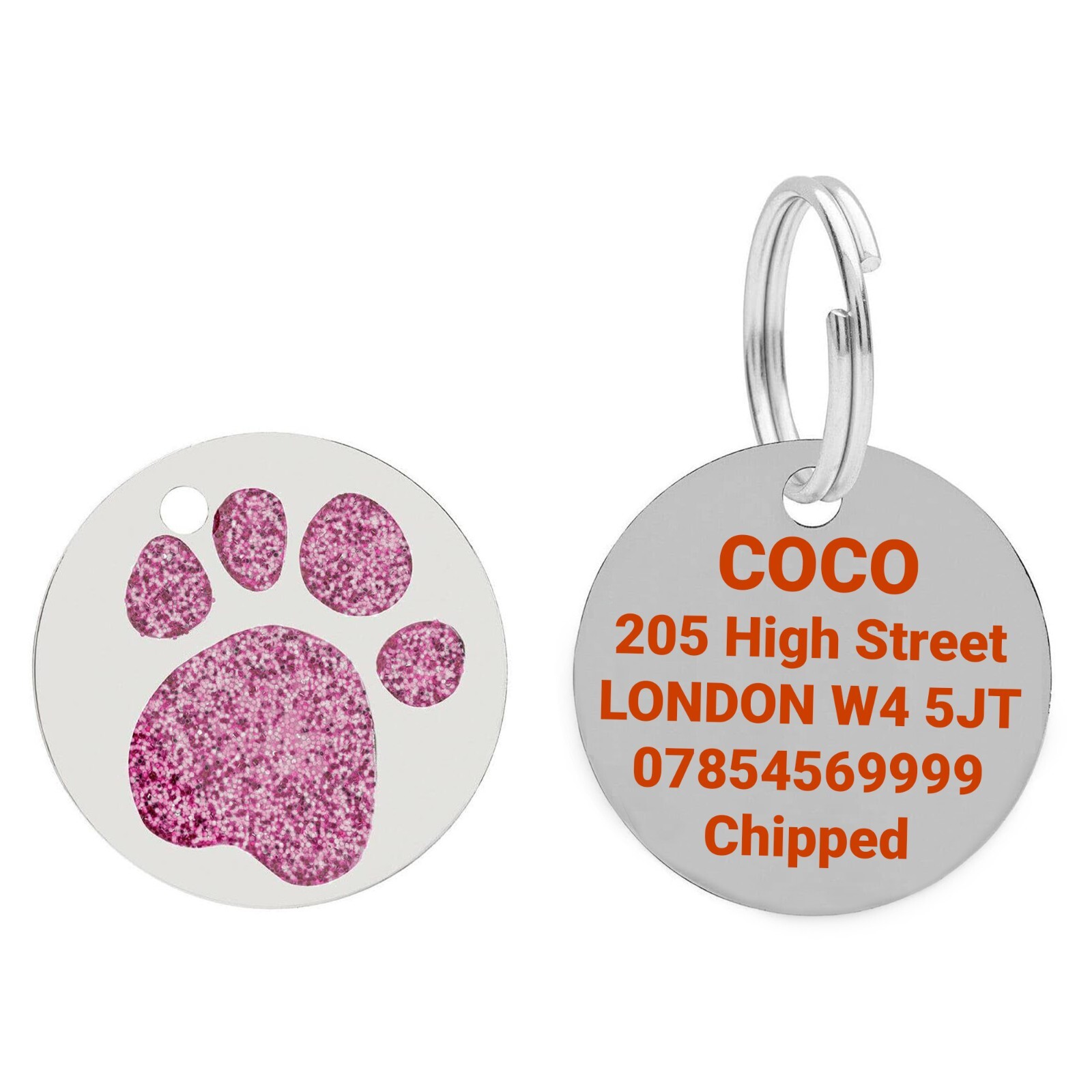 CUSTOM DOG TAG PERSONALISED ID TAGS FOR DOGS/CATS PET TAG ENGRAVED DOG