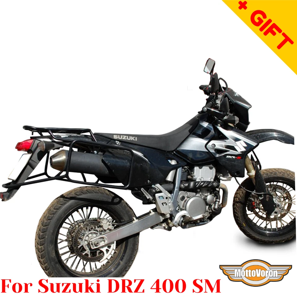 Para Suzuki DRZ 400 SM Portaequipajes Sistema DRZ400S Bolsas Laterales Estuche, Bonus Foto 4 de 4