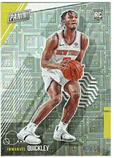 2021 Panini The National Immanuel Quickley 09/10 Silver Redemption Pack Card. RC