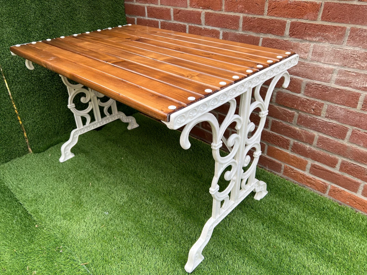 Rustic Cast Iron Garden Table Patio Tableh Garden Furniture