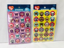 Ty Beanie Boos Stickers Set of 2 Packages 8 Sticker Sheets 2015 Animals BIN B