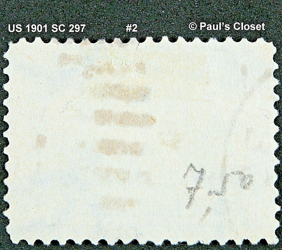 US 1901 SC 297 BRIDGE AT NIAGARA FALLS ULTRA & BLACK 5¢ PAN-AM EXPO UNG FINE/VF - Image 2 of 2