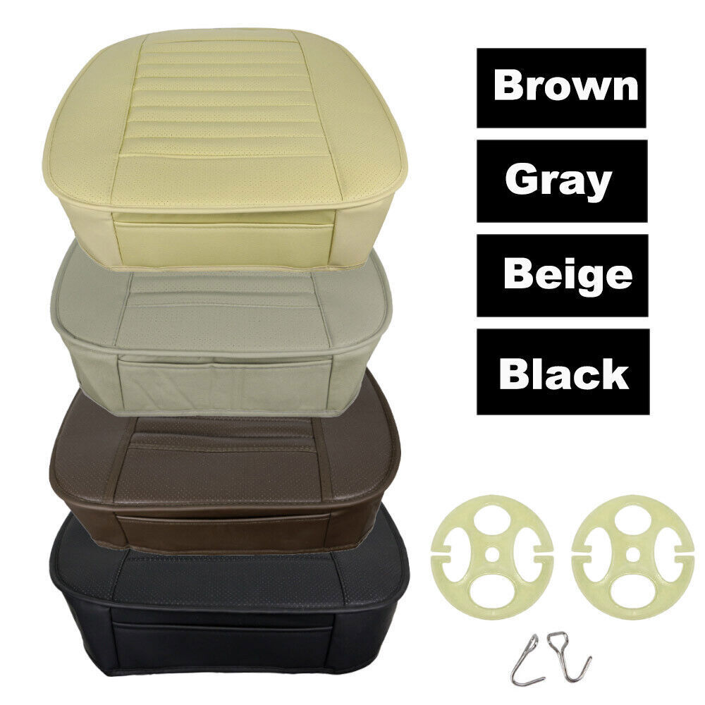 Car Seat Cover Cushion Front Driver Cover Accessory Full Surround PU Leather-image