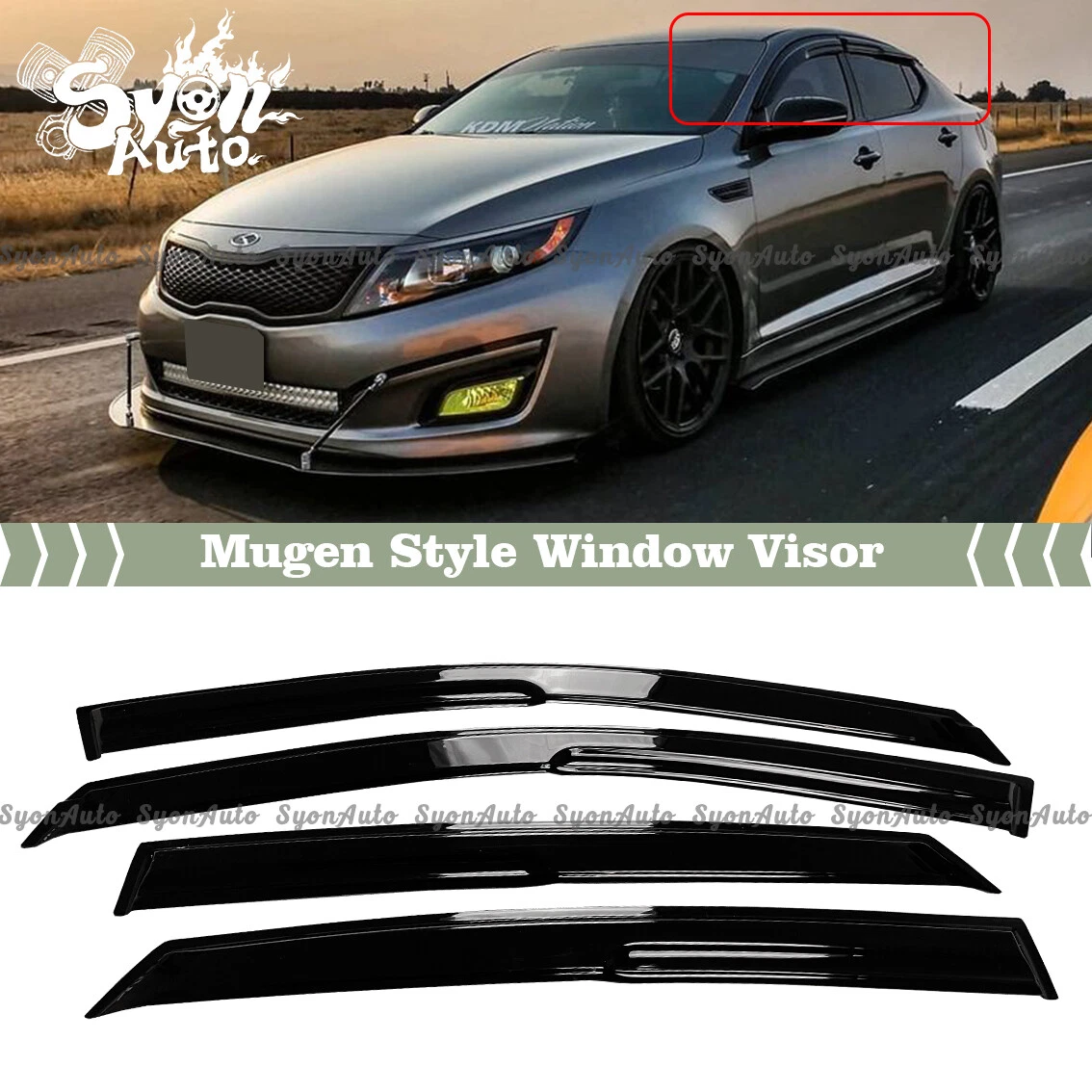 2015 kia optima window cheap visors
