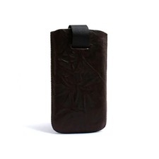 Leather Sleeve Case in Brown for Apple iPhone 4 4S iPod Touc
