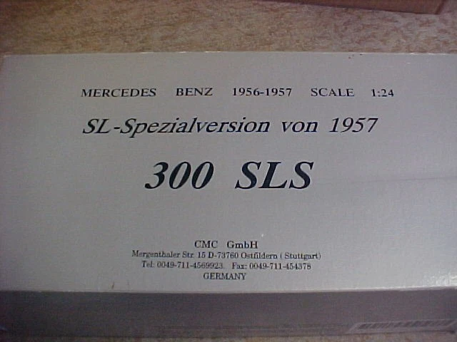 CMC 1957 Mercedes Benz 300 SLS Spezialversion 1/24 scale DIECAST W/BOX damaged - Image 2 of 4