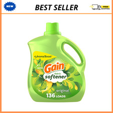 Gain Liquid Fabric Softener, Original Scent, 100 fl oz, 136 Loads, Long Lasting 0.12 per gallon
