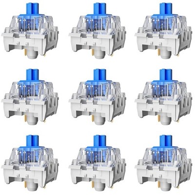 Zhouwang 90PCS Blue Switches, Rugged Internal Structure