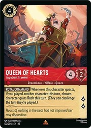 Queen of Hearts Impatient Traveler 122/204 Wilds Unknown Cold Foil