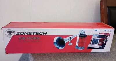 Zone Tech 12V Single Trumpet Air Horn Model # EH0006 2022 new open box