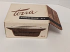 Vintage Pyrex Terra 21-T Covered Casserole N I B